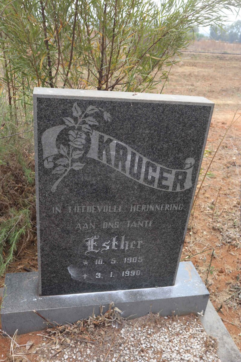 KRUGER Esther 1905-1990