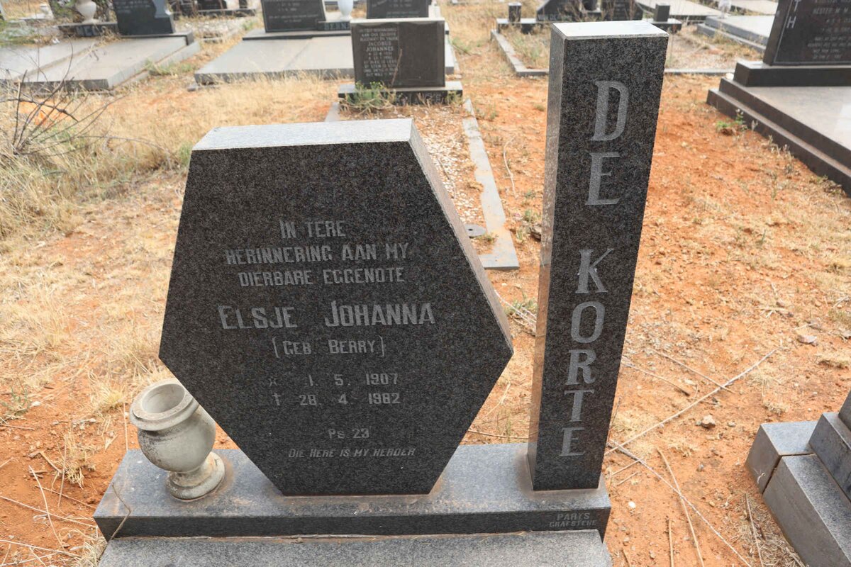 KORTE Elsje Johanna, de nee BERRY 1907-1982