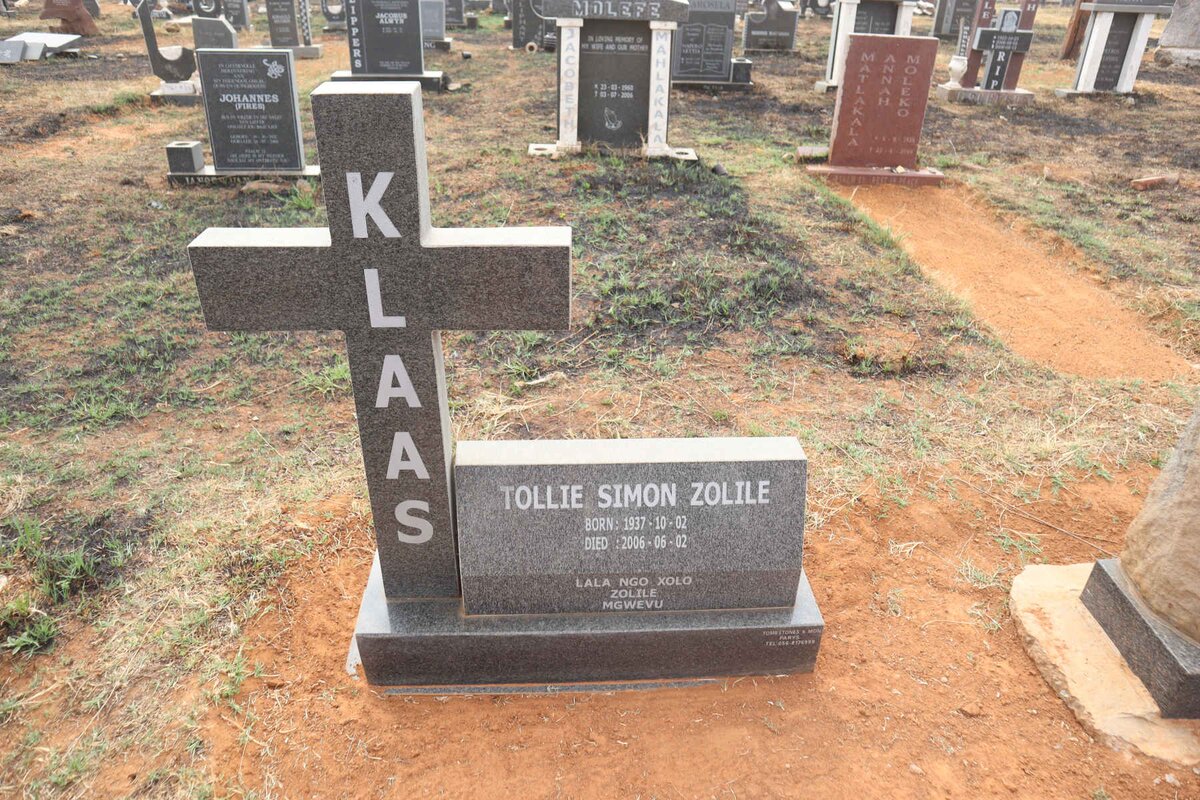 KLAAS Tollie Simon Zolile 1937-2006
