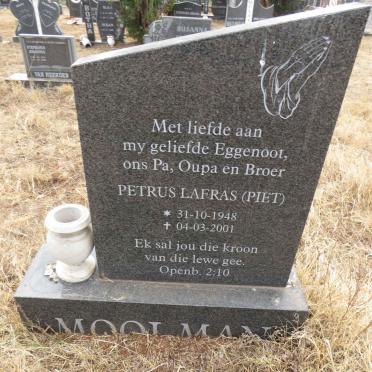 MOOLMAN Petrus Lafras 1948-2001