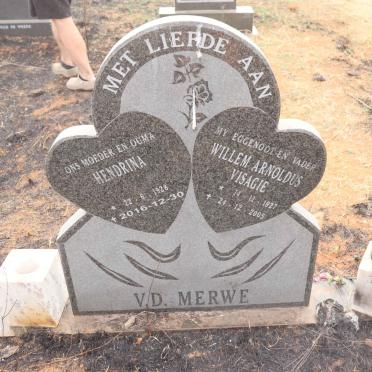 MERWE Willem Arnoldus Visagie, v.d. 1927-2005 & Hendrina 1928-2016