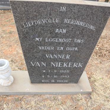 NIEKERK Vanner, van 1925-1993