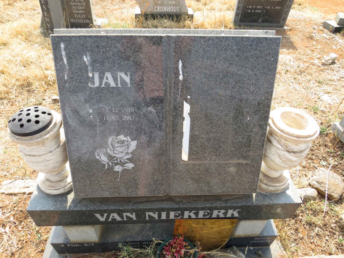 NIEKERK Jan, van 1918-2003