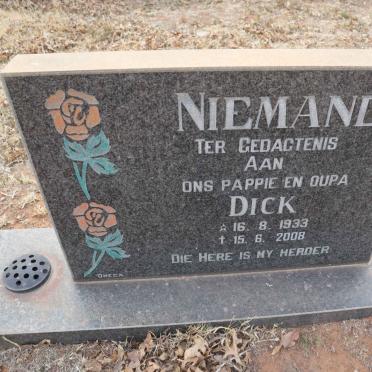 NIEMAND Dick 1933-2008