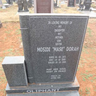 OLIPHANT Mosidi Dorah 1973-2005