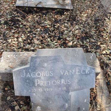 PRETORIUS Jacobus van Eck 1919-1982