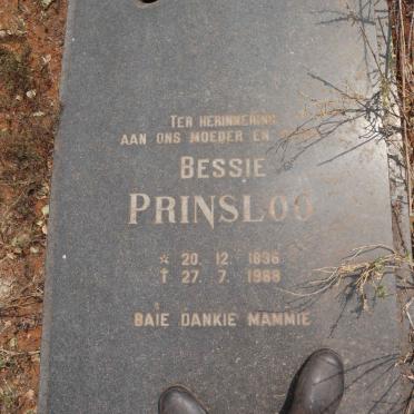 PRINSLOO Bessie 1896-1988