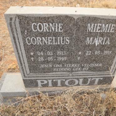 PITOUT Corne Cornelius 1913-1999 & Miemie Maria 1918-