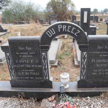 PREEZ Casper P.J., du 1914-1986 & Petronella Agatha 1917-1981 :: DU PREEZ G.P. 1959-2010 