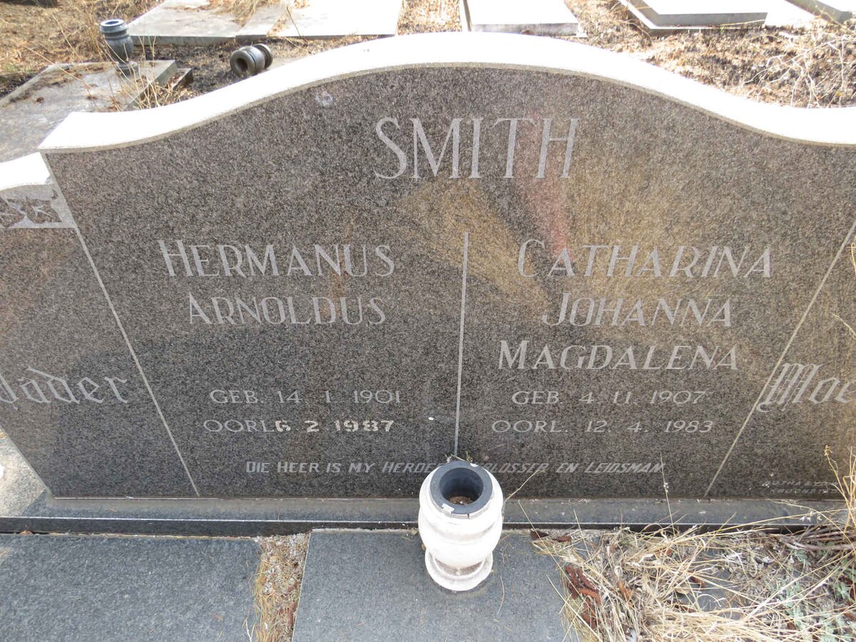 SMITH Hermanus Arnoldus 1901-1987 & Catharina Johanna Magdalena 1907-1983
