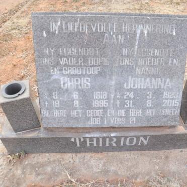 THIRION Chris 1918-1995 & Johanna 1923-2015