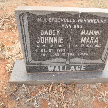 WALLACE Johnnie 1910-1993 & Mara 1916-