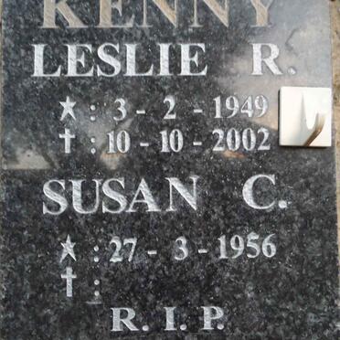 KENNY Leslie R. 1949-2002 &amp; Susan C. 1956-