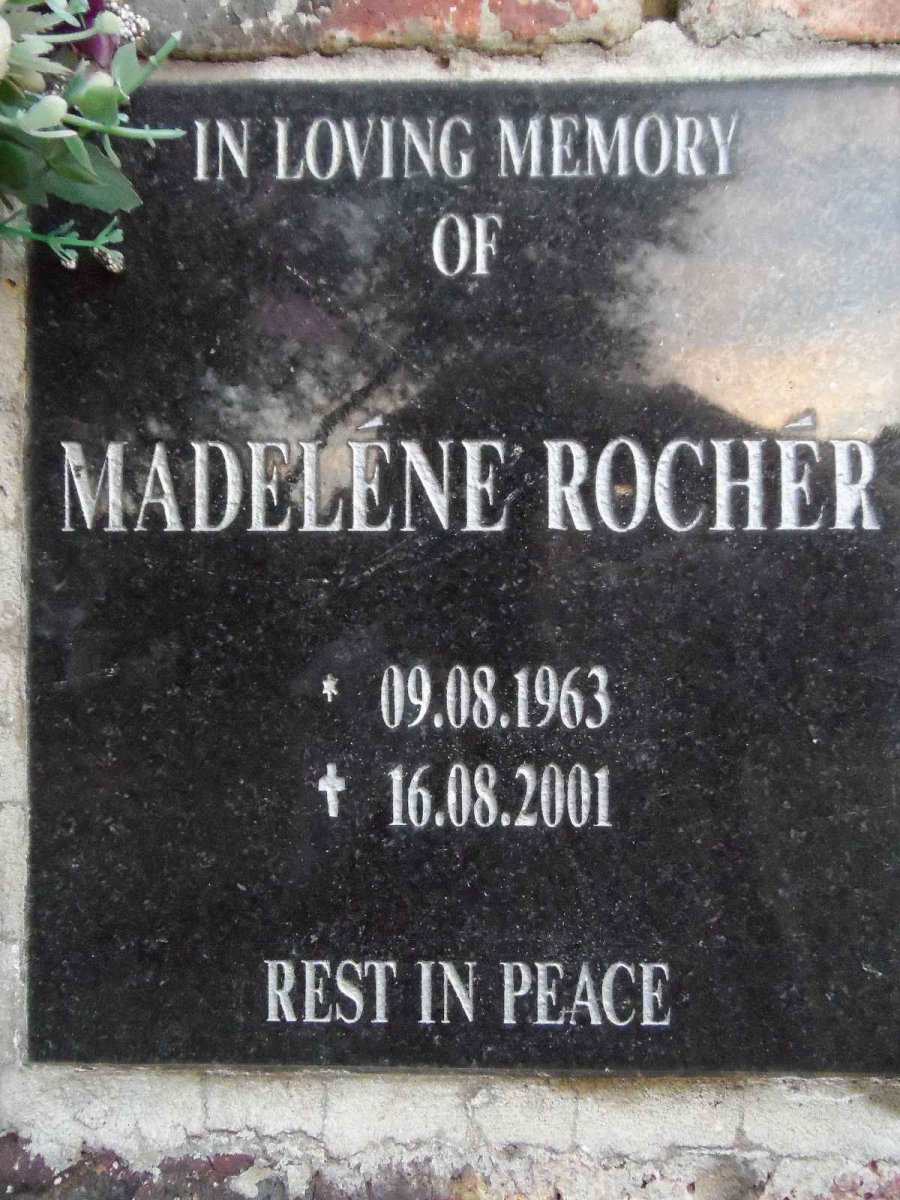 ROCHER Madelene 1963-2001