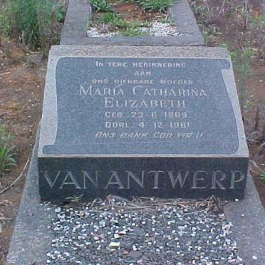 ANTWERP Maria Catharina Elizabeth, van 1889-1961