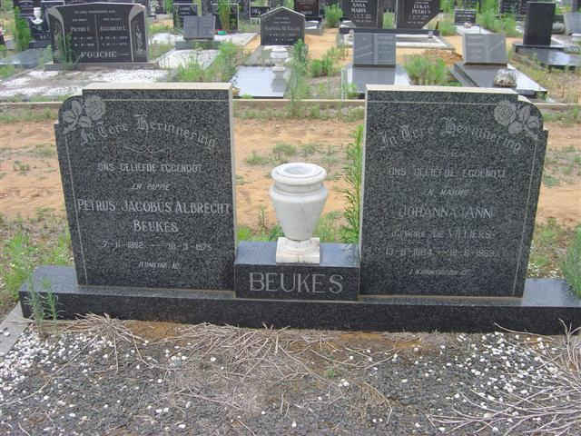 BEUKES Petrus Jacobus Albrecht &amp; Johanna