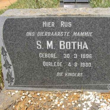 BOTHA S.M. 1896-1980