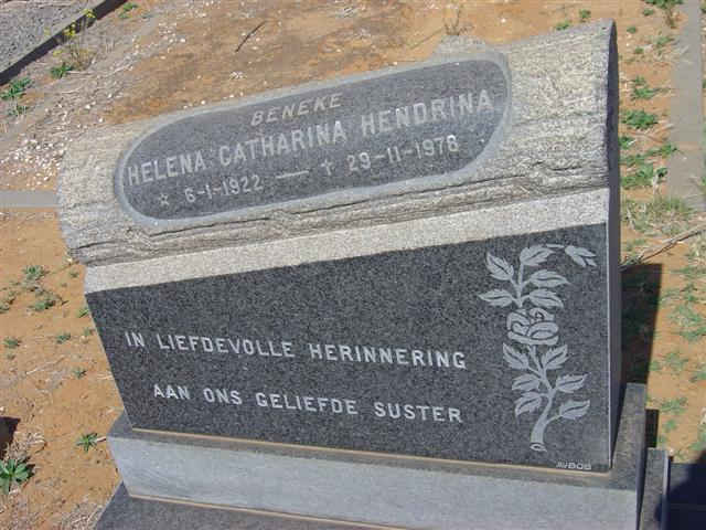 BENEKE Helena Catharina Hendrina 1922-1978