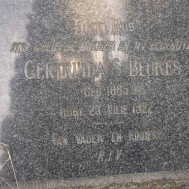 BEUKES Gertruida S. 1885-1922