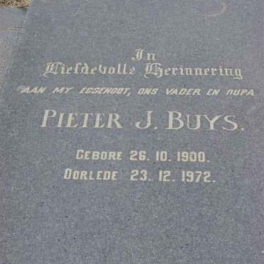 BUYS Pieter J. 1900-1972