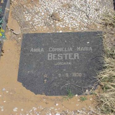 BESTER Dawid Petrus 1927-1980 Anna Cornelia Maria JORDAAN 1930- 