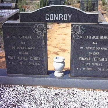 CONROY Edwin Alfred 1912-1987 &amp; Johanna Petetronella PUTTER 1909-1980