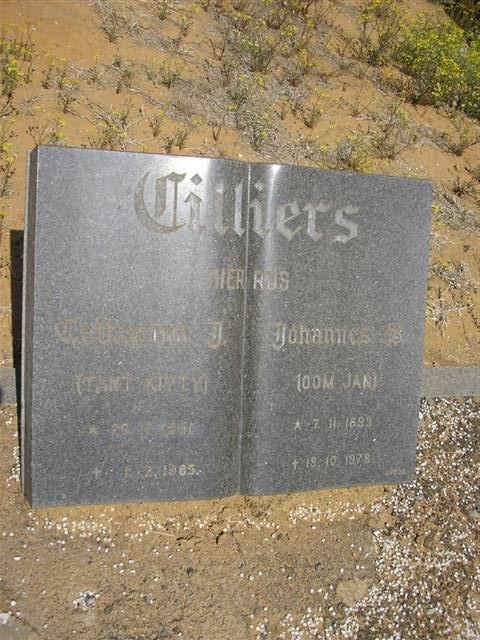 CILLIERS Johannes 189?-197? &amp; ?Gloudina J. -19?5