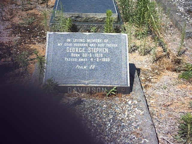 DAVIDSON George Stephan 1878-1968