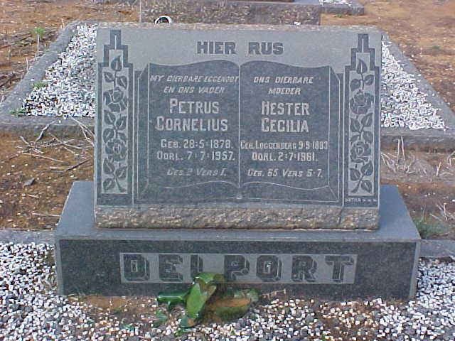 DELPORT Petrus Cornelius 1878-1957 &amp; Hester Cecilia LOGGENBERG 1883-1961