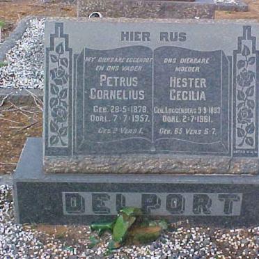 DELPORT Petrus Cornelius 1878-1957 &amp; Hester Cecilia LOGGENBERG 1883-1961