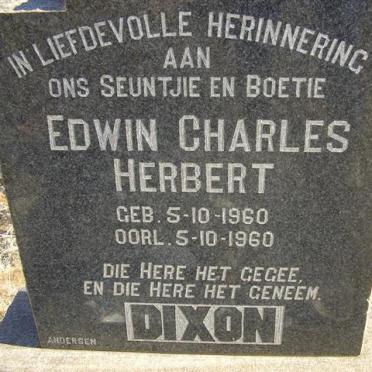DIXON Edwin Charles Herbert 1960-1960