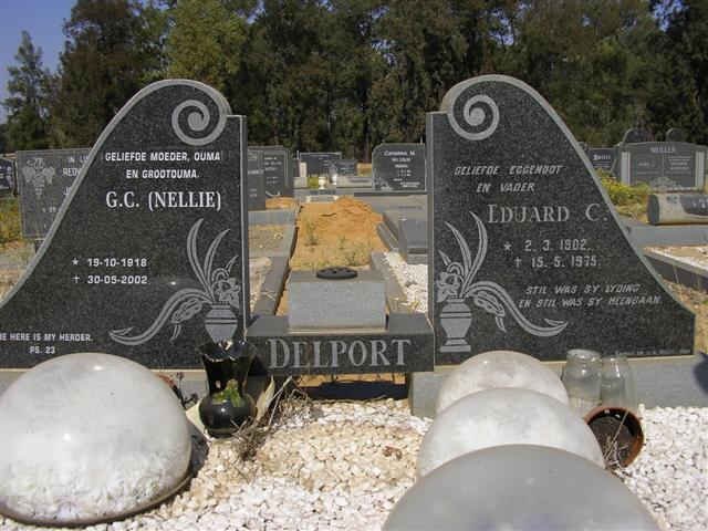 DELPORT Eduard C. 1902-1975 &amp; G.C. 1918-2002