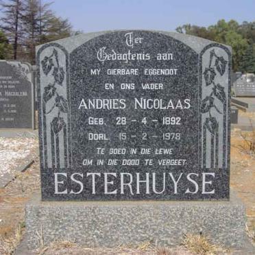 ESTERHUYSE Andries Nicolaas 1892-1978