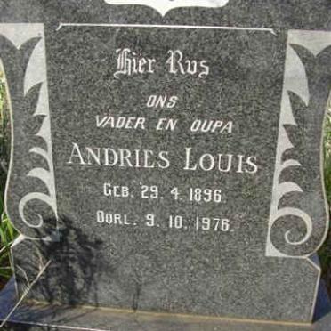ERASMUS Andries Louis 1896-1976
