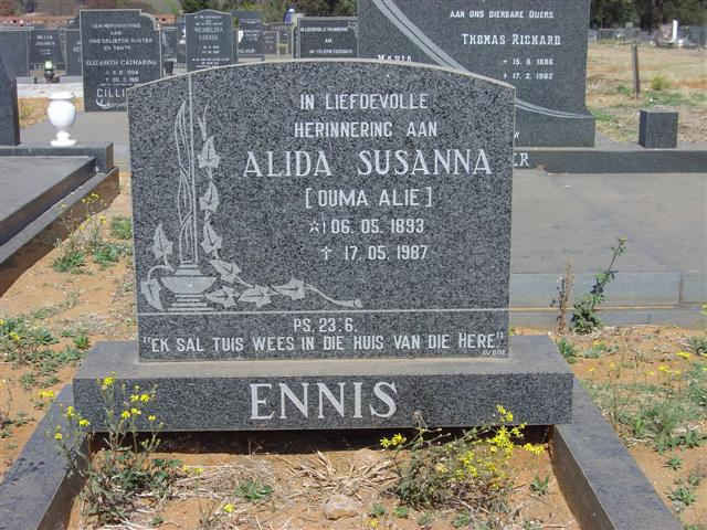 ENNIS Alida Susanna 1893-1987
