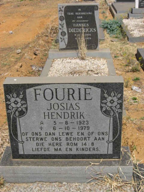 FOURIE Josias Hendrik 1923-1979