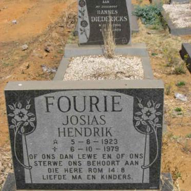FOURIE Josias Hendrik 1923-1979