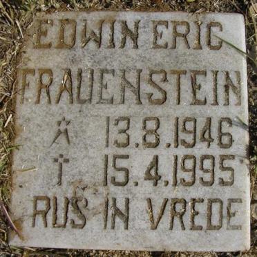 FRAUENSTEIN Etzil 1923-1960 &amp; Maria Magdalena VAN DER MERWE 1927-1953 :: FRAUENSTEIN Edwin Eric 1946-1995 