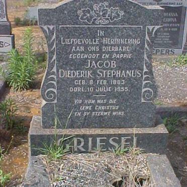 GRIESEL Jacob Diederik Stephanus 1883-1955