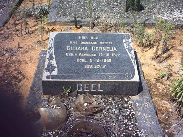 GEEL Susara Cornelia nee V. ASWEGEN 1872-1969