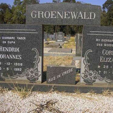 GROENEWALD Hendrik Johannes 1908-1992 &amp; Cornelia Elizabeth 1909-1974