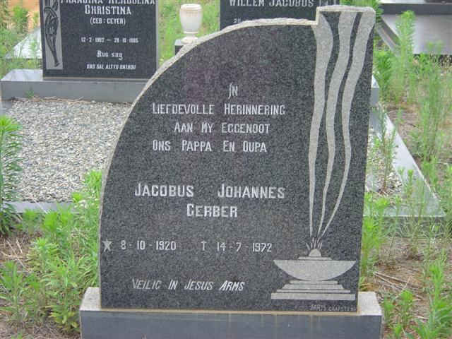 GERBER Jacobus Johannes 1920-1972