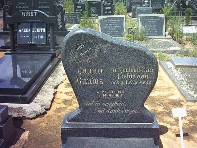 GOUWS Johan 1945-1966