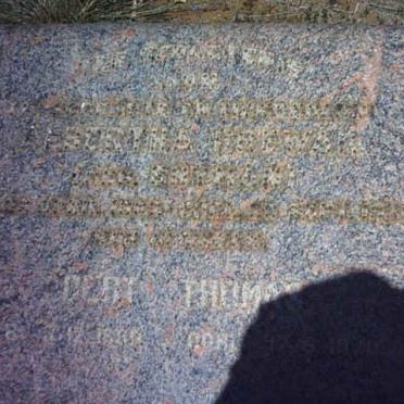 GREWAR Gert Thomas 1880-1970  &amp; Albertha SNYMAN 1882-1936