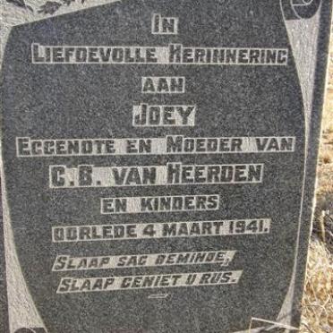 HEERDEN Joey, van -1941