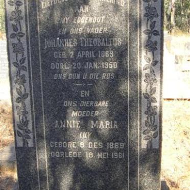 HATTINGH Johannes Theobaltus 1869-1950 &amp; Annie Maria 1869-1961