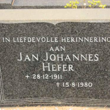 HEFER Jan Johannes 1911-1980