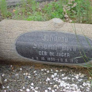 HORN Johanna Susanna nee DE JAGER 1899-1972