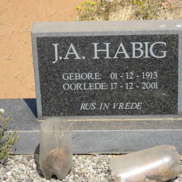HABIG J.A. 1913-2001