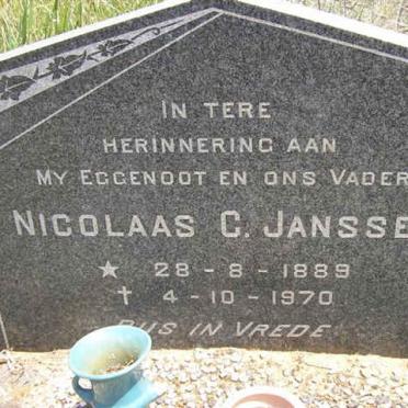 JANSSEN Nicolaas C. 1889-1970